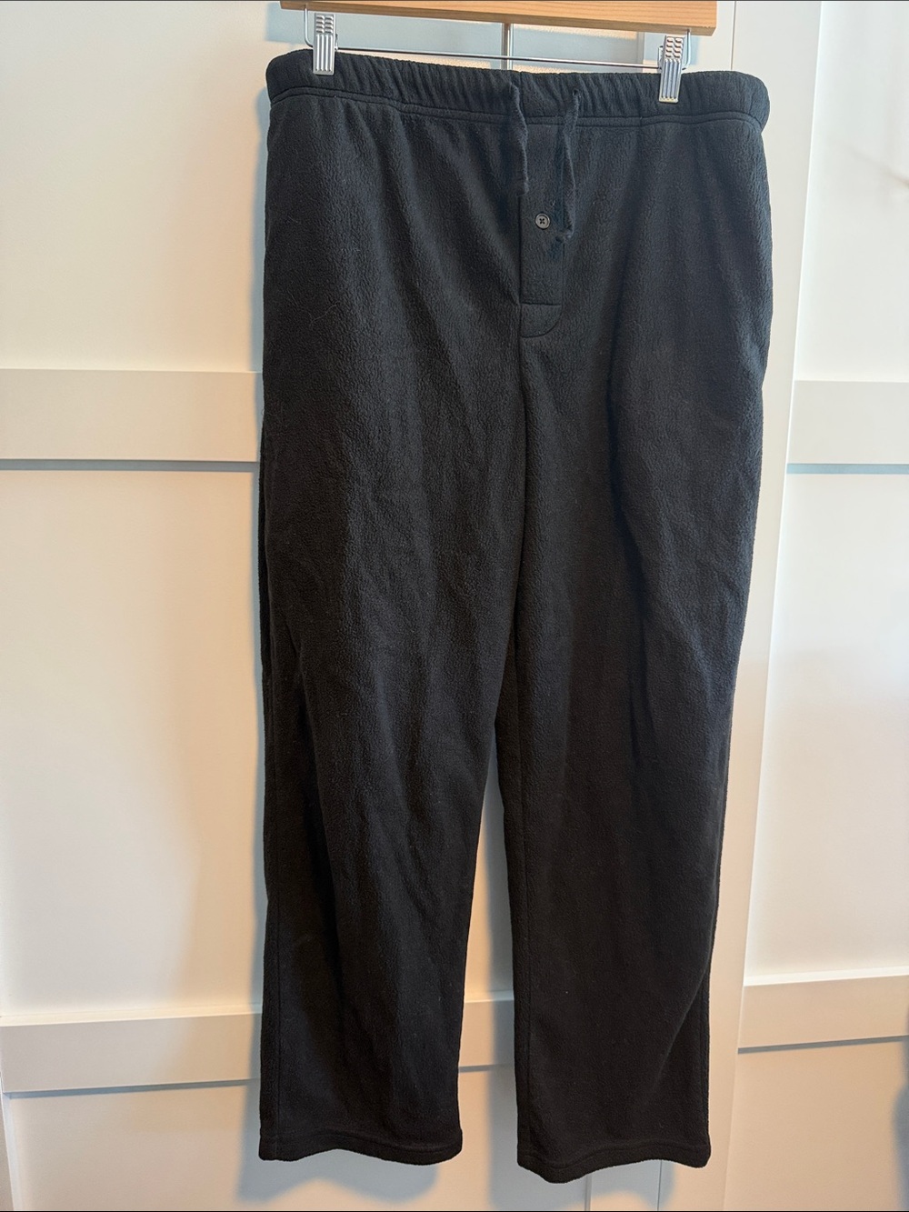 Merona Black Fleece Jogger Pants with Drawstring Waist